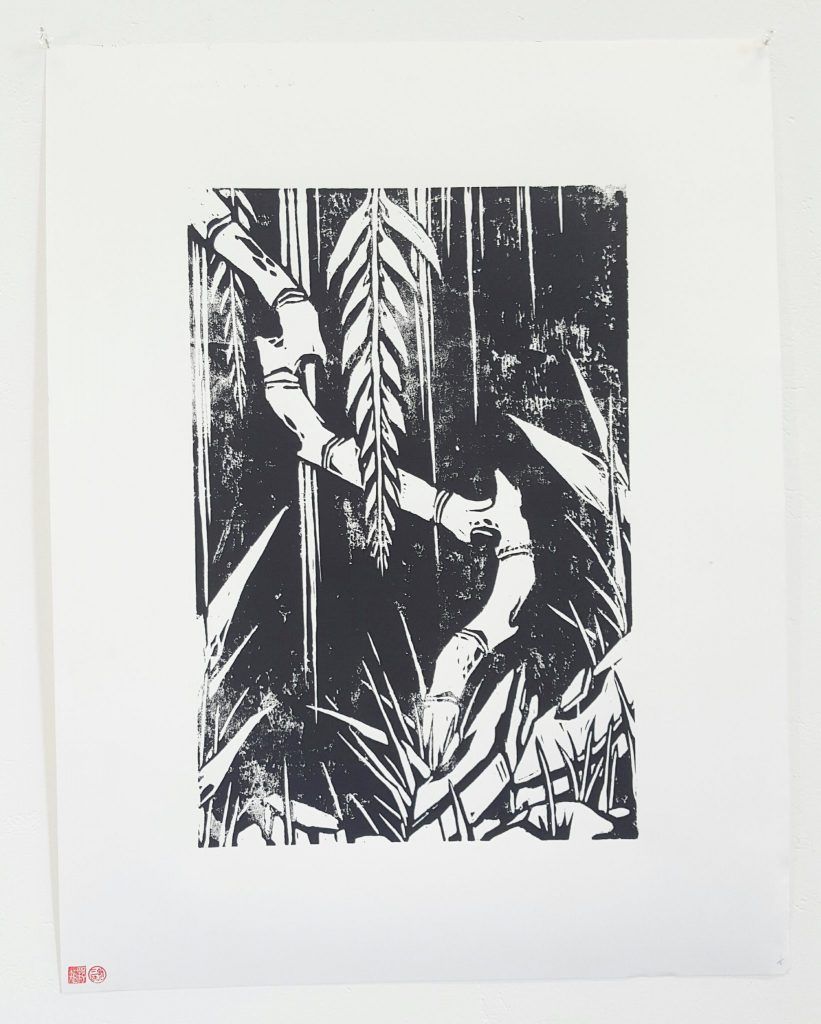 Knock – ‘Nocturnal forest’ – woodblock print – 42cm x 60cm - $450 (limited edition of 4)