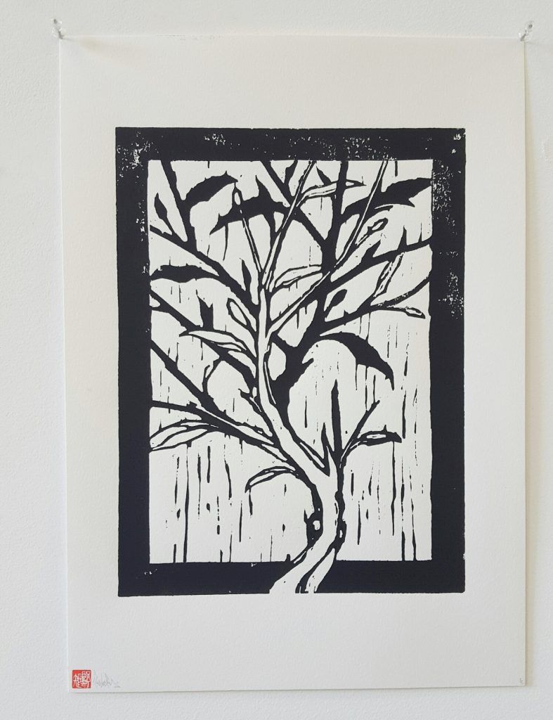 Knock – ‘Blossom v’ – woodblock print – 29.7cm x 42cm - $150 (limited edition of 5)