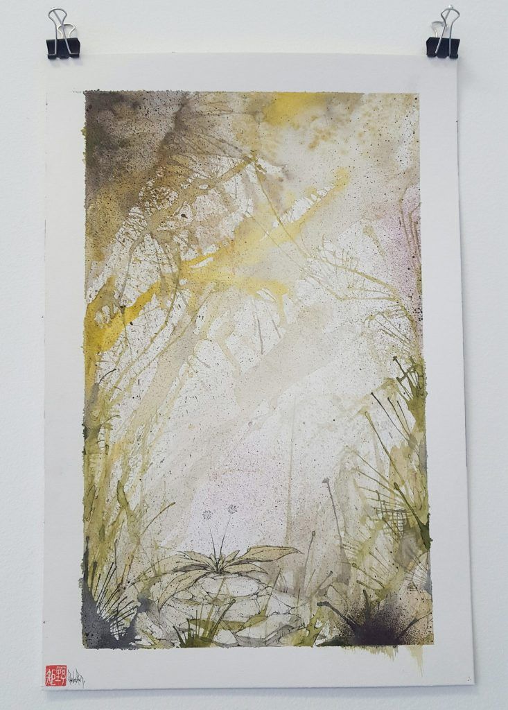 Knock – ‘Horizontal foliage’ - watercolour, ink on paper – 28.5cm x 38cm - $150 (set of 2 $280)